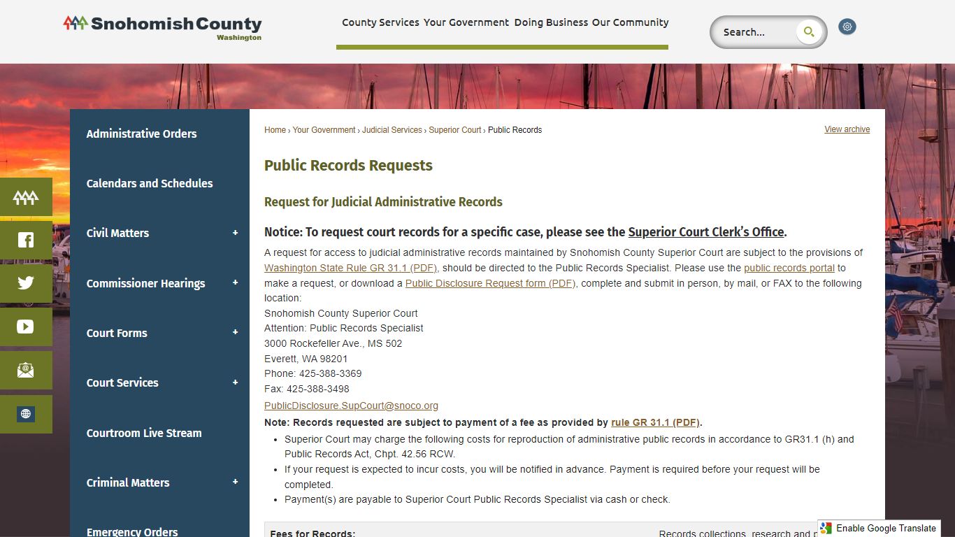 Public Records Requests | Snohomish County, WA - Official Website